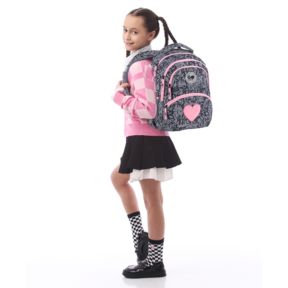 Рюкзак шкільний GoPack Education Fluffy Heart GO26-175M-4. Фото 19