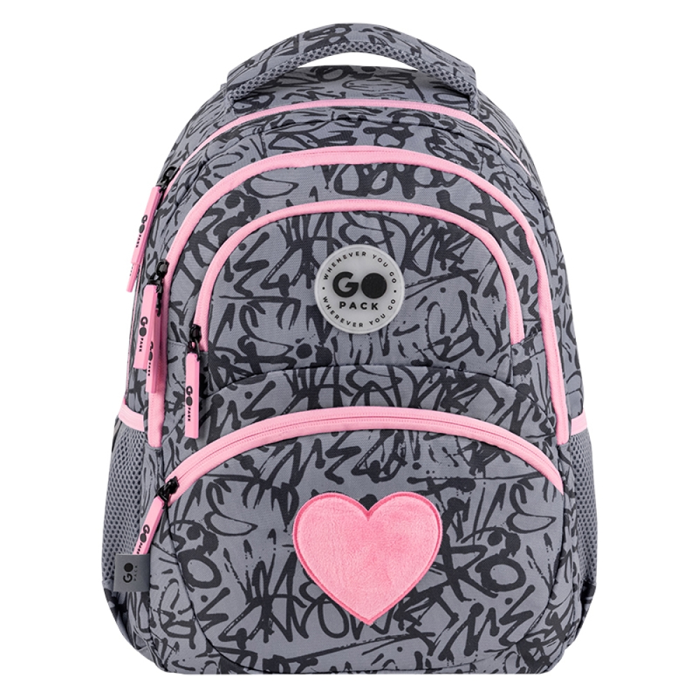 Рюкзак шкільний GoPack Education Fluffy Heart GO26-175M-4. Фото 3