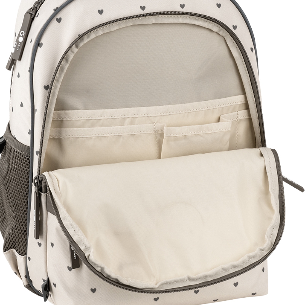 Рюкзак шкільний GoPack Education Beige Polka Dots GO26-182M-3. Фото 10