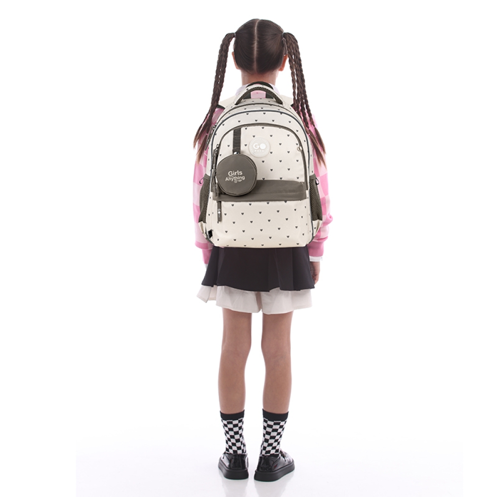 Рюкзак шкільний GoPack Education Beige Polka Dots GO26-182M-3. Фото 15