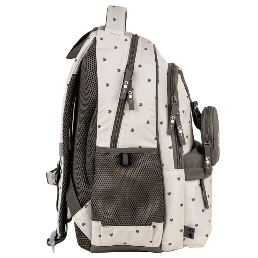 Рюкзак шкільний GoPack Education Beige Polka Dots GO26-182M-3. Фото 4