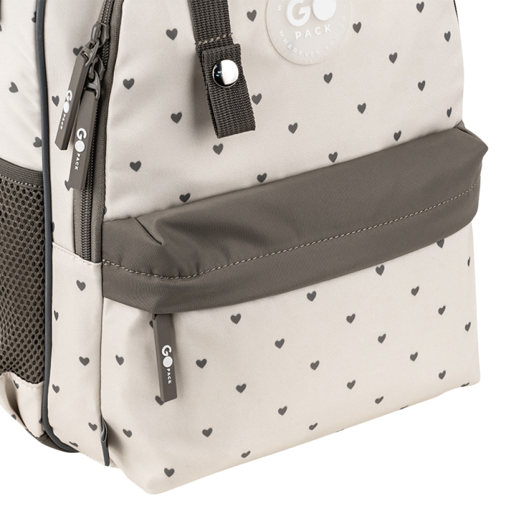Рюкзак шкільний GoPack Education Beige Polka Dots GO26-182M-3. Фото 9
