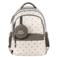 Рюкзак шкільний GoPack Education Beige Polka Dots GO26-182M-3. Фото 3