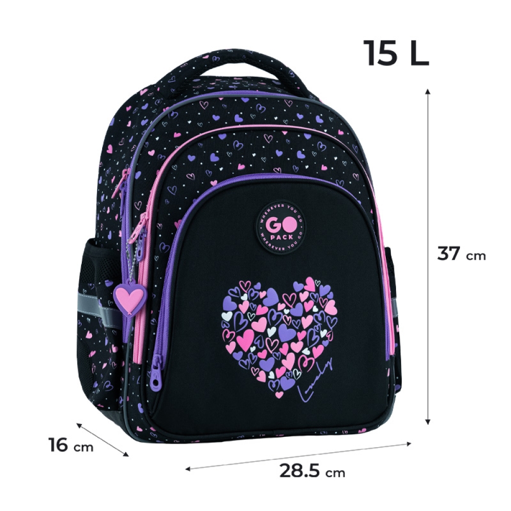 Рюкзак шкільний GoPack Education Bright&Awesome GO26-2606S-3. Фото 2