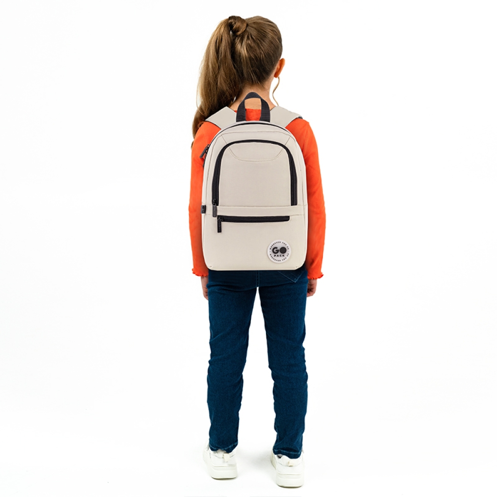 Рюкзак GoPack Education Teens GO26-119S-3 бежевий. Фото 12