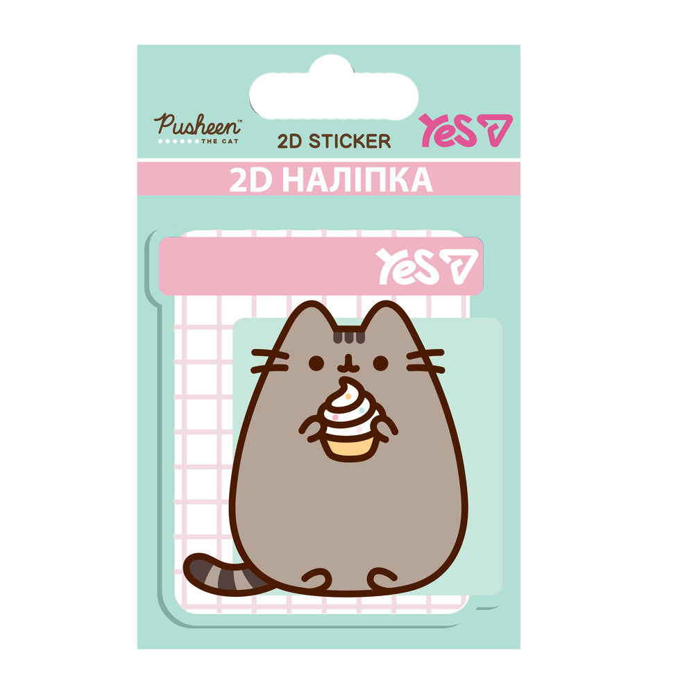 Наліпка 2D Yes Pusheen Cake 708522