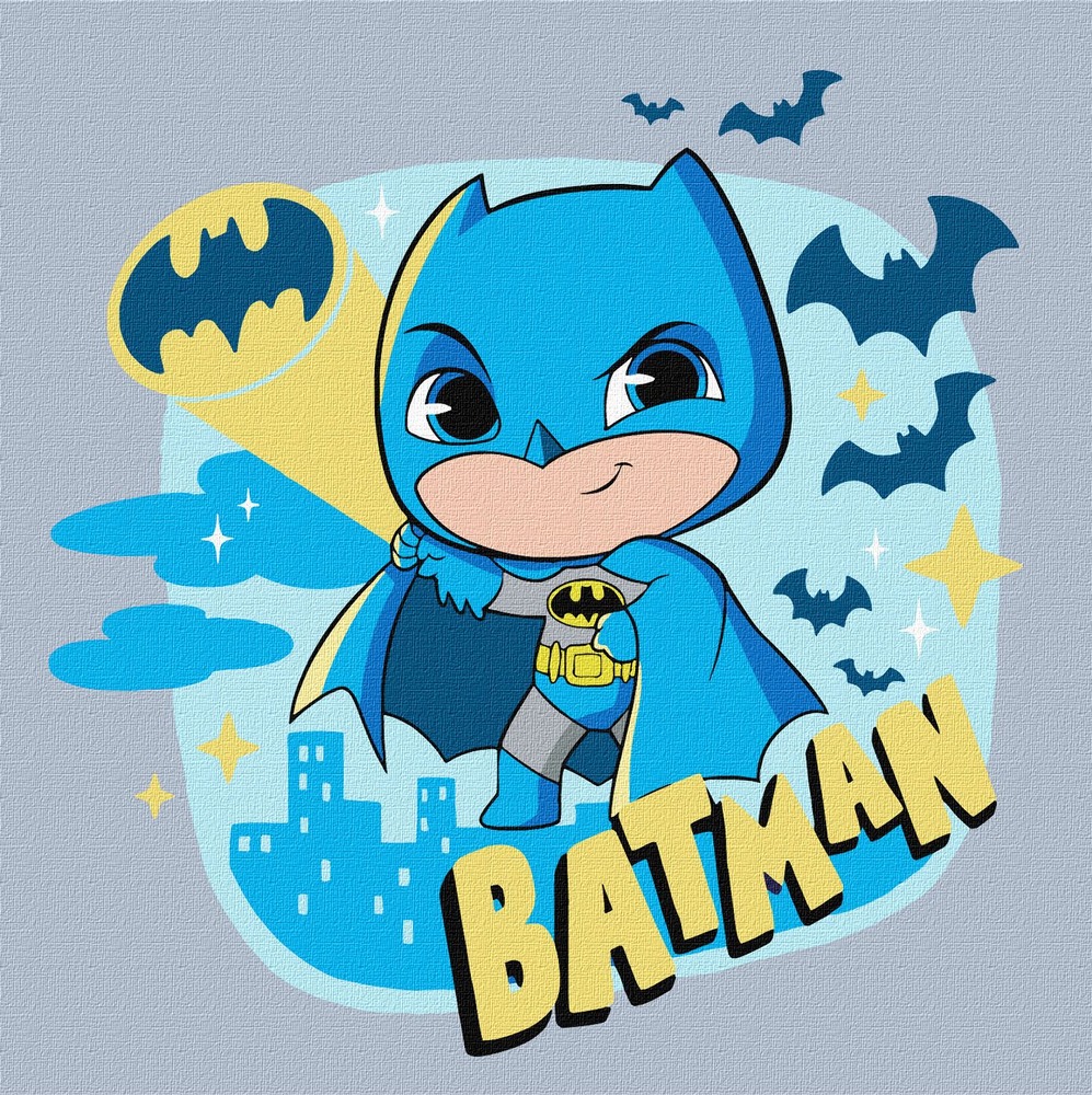 Картина за номерами Ideyka. WB Batman: Герой темряви 25х25см