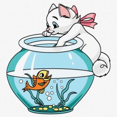 Картина за номерами Ideyka. Граціозний котик 30х30см