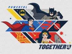 Картина за номерами Ideyka. WB  Super Friends: Powerful together  30х40см