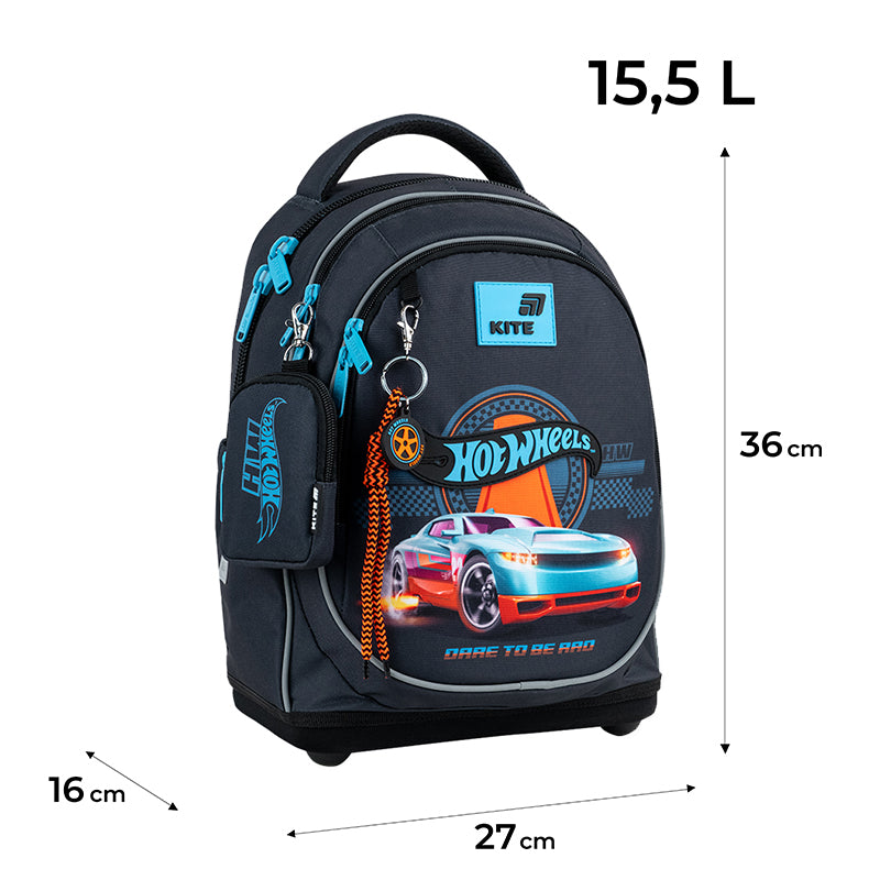 Рюкзак шкільний Kite Education Hot Wheels HW26-724S. Фото 2