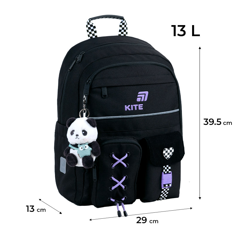 Рюкзак шкільний Kite Education Panda Love K26-584M-2. Фото 2