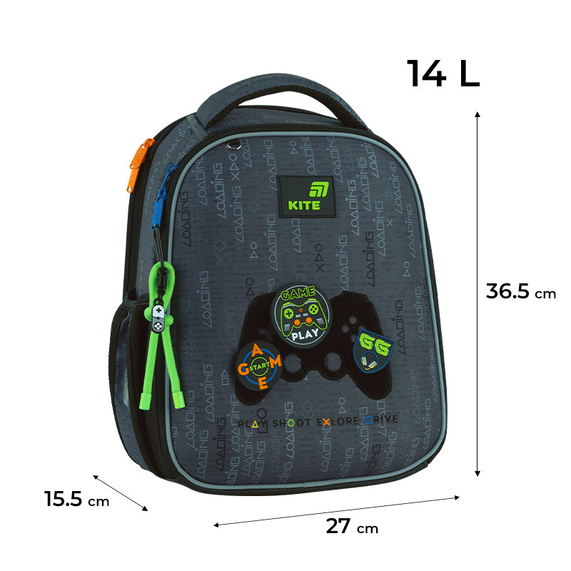 Рюкзак шкільний каркасний Kite Education Good Game K26-555S-5. Фото 2
