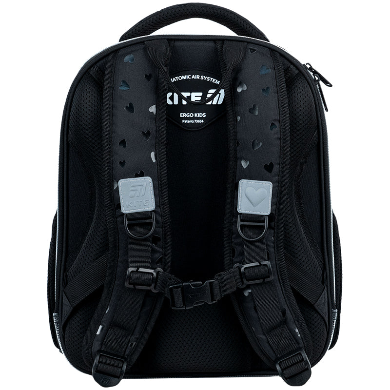 Рюкзак шкільний каркасний Kite Education Black&Silver K26-556M-2. Фото 6