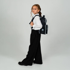 Рюкзак шкільний каркасний Kite Education Black&Silver K26-556M-2. Фото 19