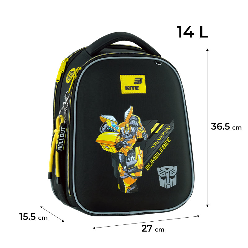 Рюкзак шкільний каркасний Kite Education Transformers TF26-555S. Фото 2