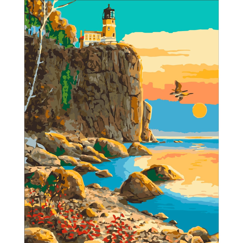 Картина за номерами ArtCraft. Маяк Спліт - Рок 40х50 см
