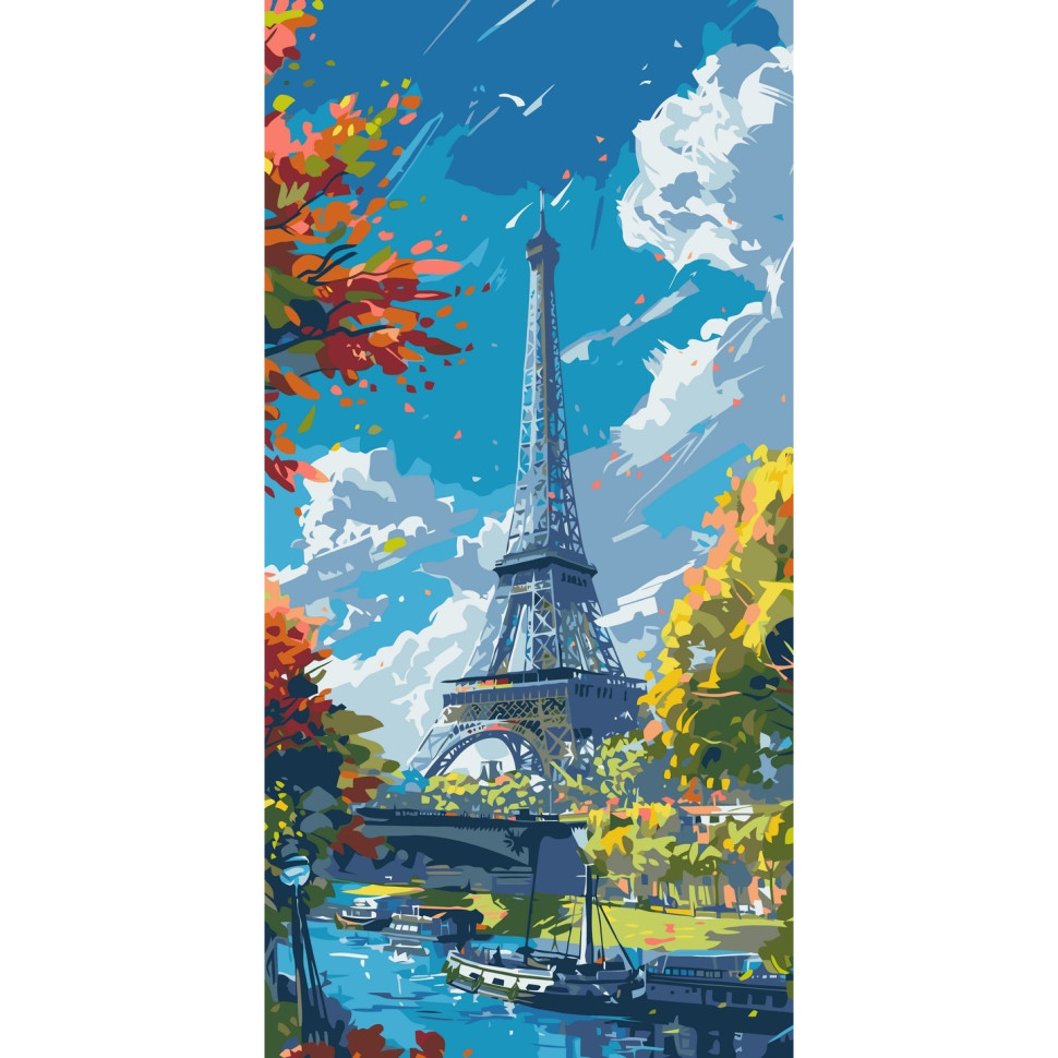 Картина за номерами ArtCraft. Eiffel Tower 40х80 см 