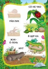 Книга Я читаю по складах. Пригоди в лісі. Книжка з наліпками. Фото 4