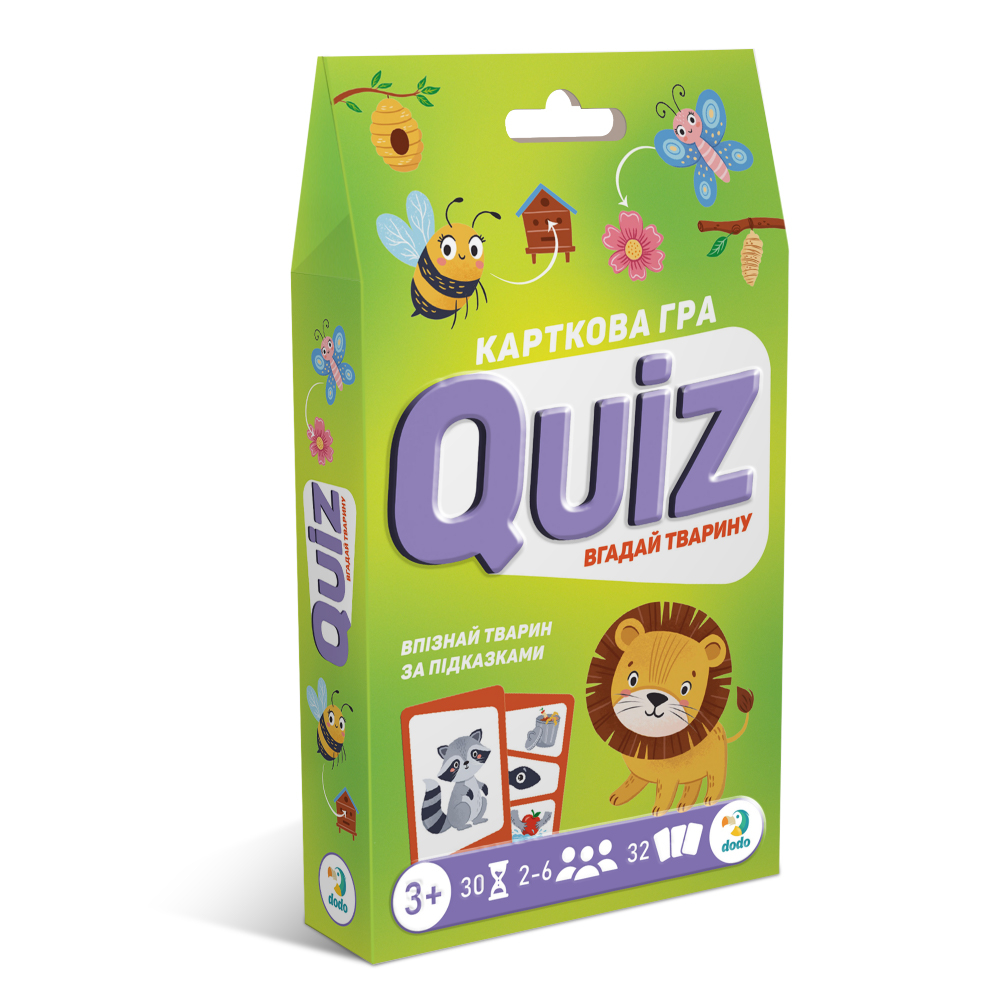 Карткова гра Dodo Quiz - Вгадай тварину 301244