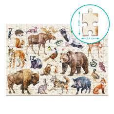 Пазл Dodo 200 елементів Монтессорі - Лісові тварини 300638. Фото 5