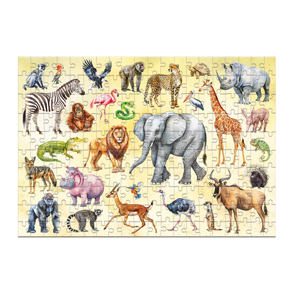 Пазл Dodo 200 елементів Монтессорі - Тварини Сафарі 300637. Фото 3