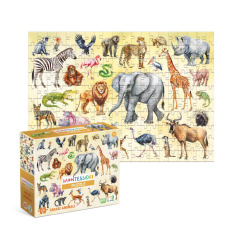 Пазл Dodo 200 елементів Монтессорі - Тварини Сафарі 300637. Фото 2