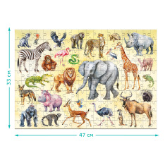 Пазл Dodo 200 елементів Монтессорі - Тварини Сафарі 300637. Фото 4