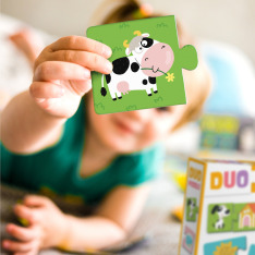 Пазл Dodo DUO 24 елементи - Звірята та їх домівки 300690. Фото 6