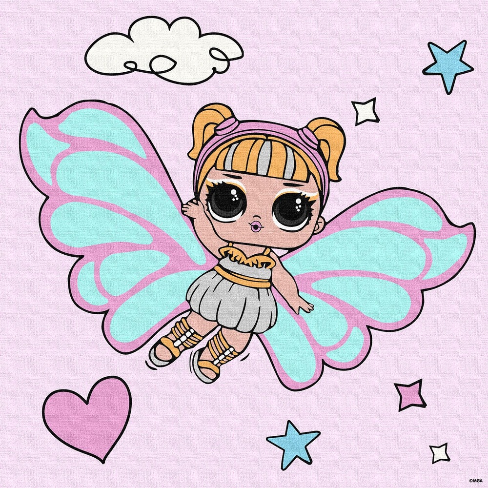 Картина за номерами Ideyka. L.O.L. Surprise! O.M.G. Fairies Skystarling 40х40см
