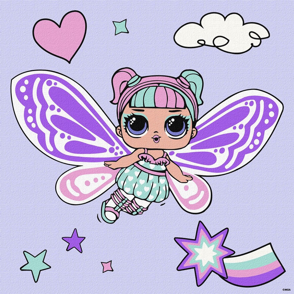 Картина за номерами Ideyka. L.O.L. Surprise! O.M.G. Fairies Sweetiefly 40х40см