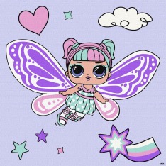 Картина за номерами Ideyka. L.O.L. Surprise! O.M.G. Fairies Sweetiefly 40х40см