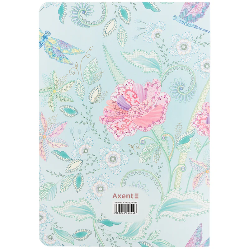 Книга записна Axent Nature`s Melody 1 8700-20-A-TR, A5, 80 аркушів, клітинка. Фото 5