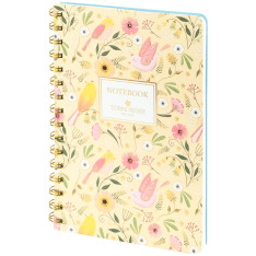 Блокнот на спіралі Axent Turnowsky Secret Garden 8473-2-A-TR, А5, 80 аркушів, клітинка. Фото 2