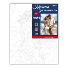 Картина за номерами SANTI. Романтична пара 40х50см. Фото 2