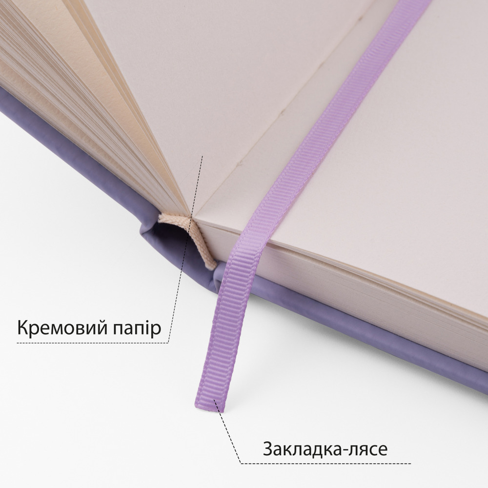 Скетчбук SANTI для графіки 13х21см 80 аркушів тверда обкладинка PU 110г/м2 фіолетовий 743183. Фото 3