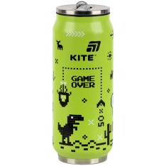 Термокружка з трубочкою Kite Game over K25-1264-1, 500мл