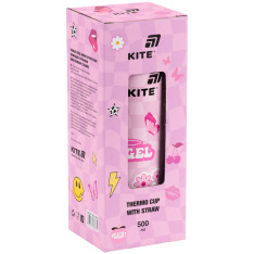 Термокружка з трубочкою Kite Angel K25-1264-2, 500мл. Фото 3