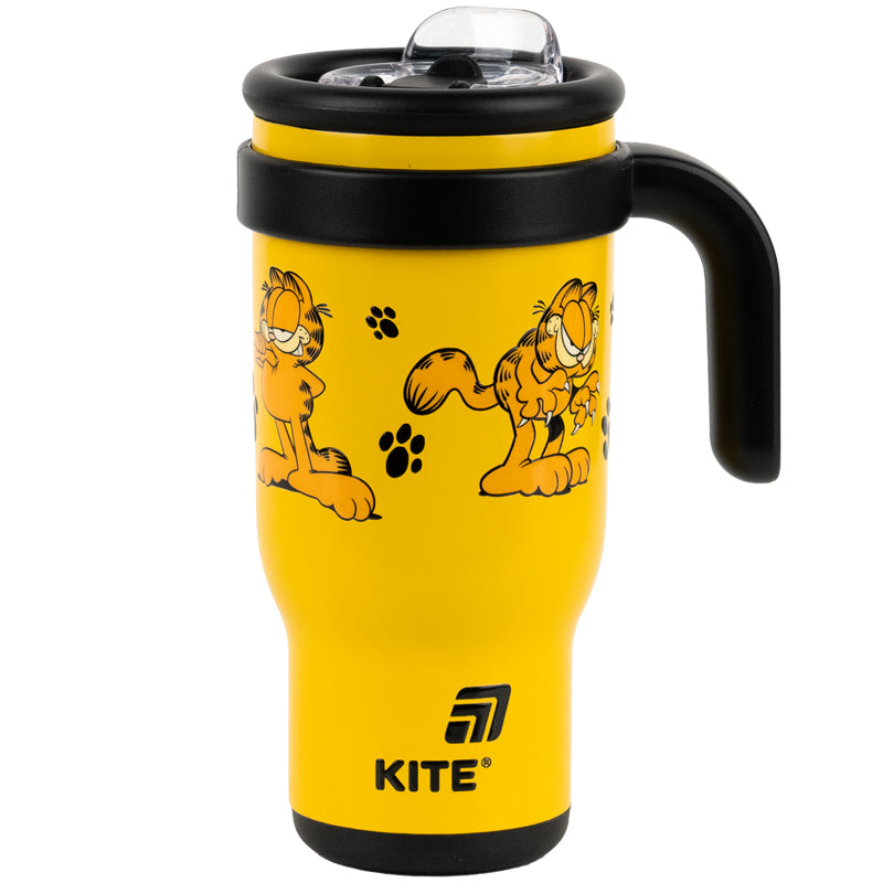 Термокружка з трубочкою Kite Garfield GF25-1266, 530мл. Фото 2