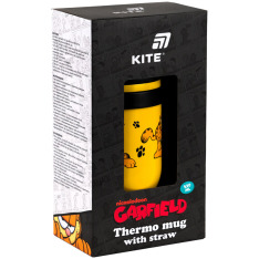 Термокружка з трубочкою Kite Garfield GF25-1266, 530мл. Фото 7