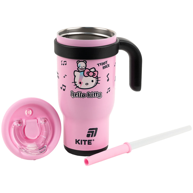 Термокружка з трубочкою Kite Hello Kitty HK25-1266, 530мл. Фото 6