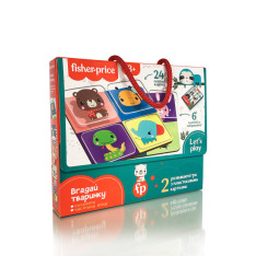Гра VladiToys з пластиковими картками - Fisher Price. Вгадай тваринку VT2100-10