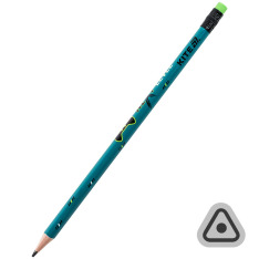 Олівець графітний тригранний з гумкою Kite Next Level K26-046-2. Фото 2