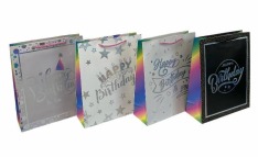 Пакет подарунковий Heppy Birthday мікс, 31х40х12 см 5867 L