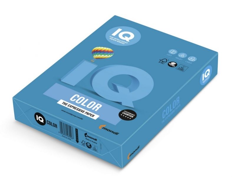 Папір IQ А4 500 аркушів інтенсивний темно-синій 80 гр/м2 DB49 