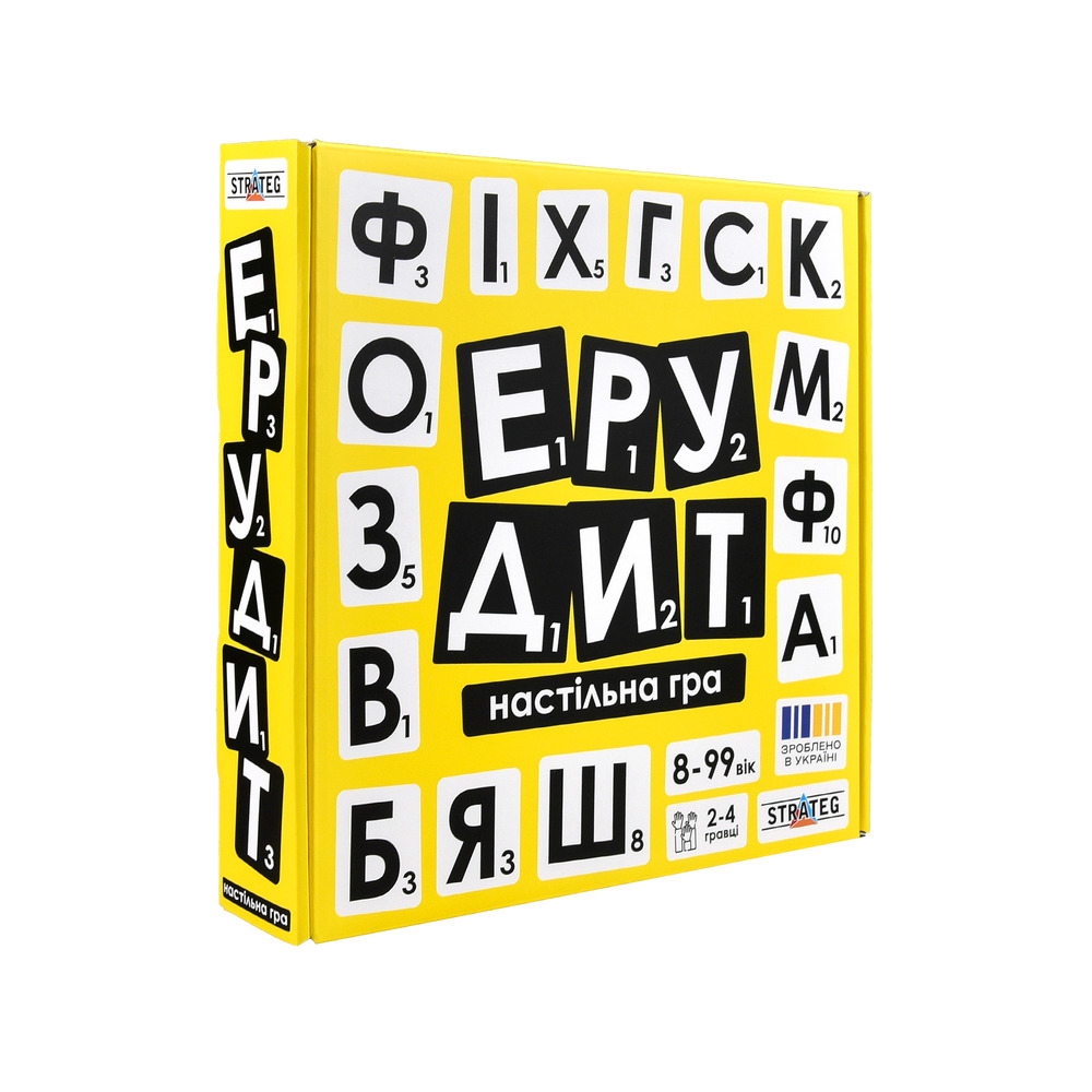 Настільна гра Strateg - Ерудит жовта 30619