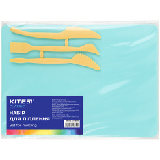Дошка для ліплення пластиліну Kite Classic 180х250 мм (3 стеки), м'ятна K-1140-18