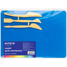 Дошка для ліплення пластиліну Kite Classic 180х250 мм (3 стеки), синя K-1140-02