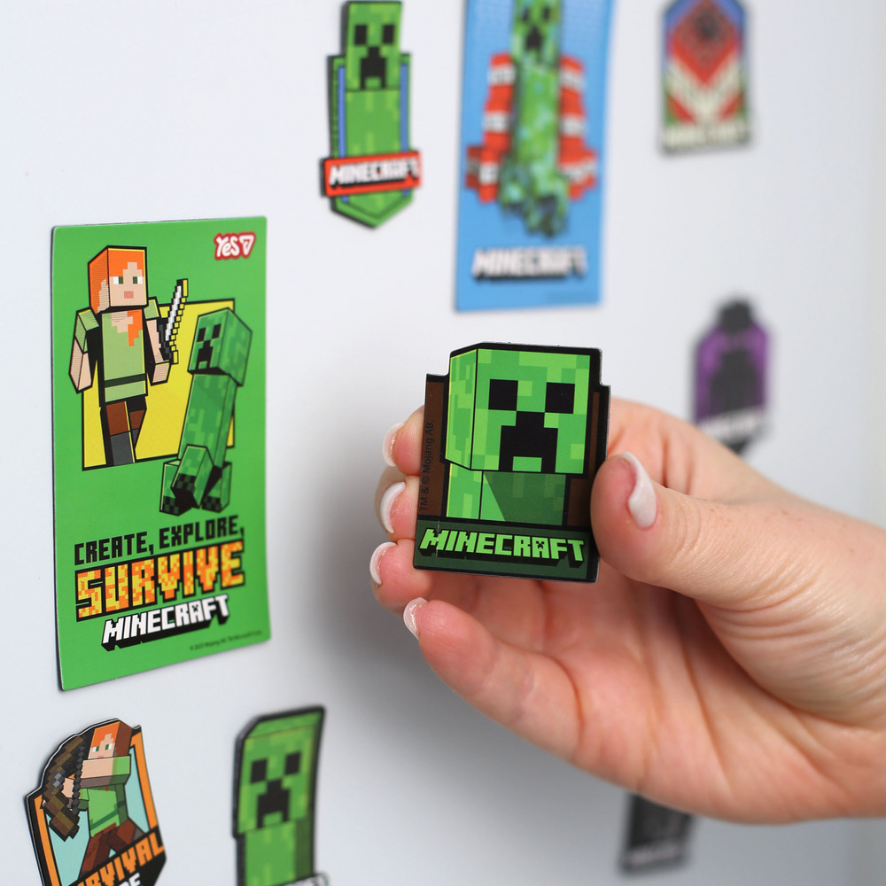 Магніти фігурні Yes Minecraft Heroes 3 шт 708544. Фото 2