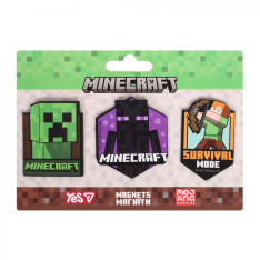 Магніти фігурні Yes Minecraft Heroes 3 шт 708544