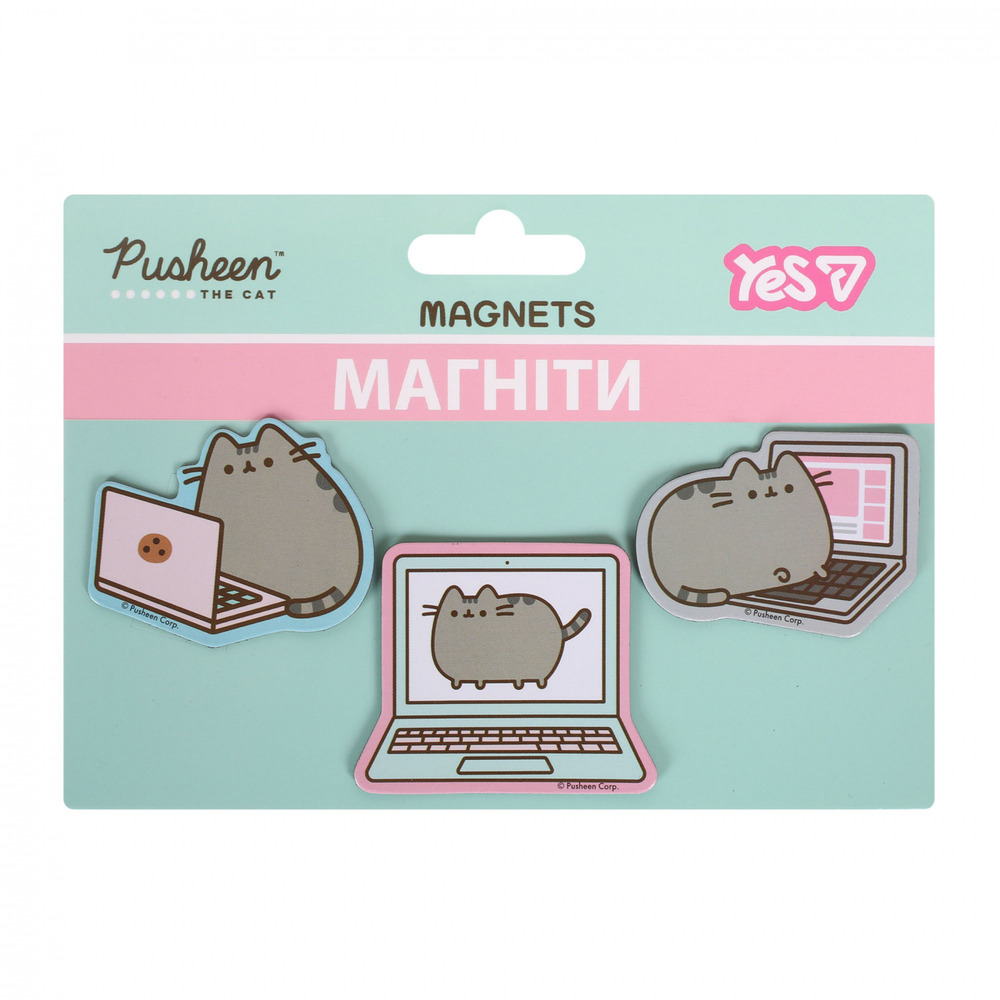 Магніти фігурні Yes Pusheen Laptop 3 шт 708549